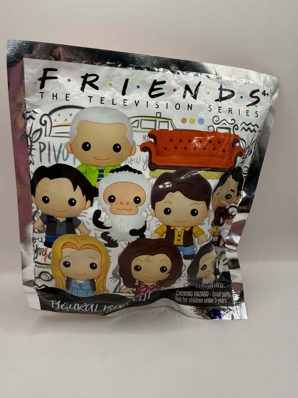 Monogram F.R.I.E.N.D.S. The Television Series 3D Foam Figural Bag Clip Mystery B